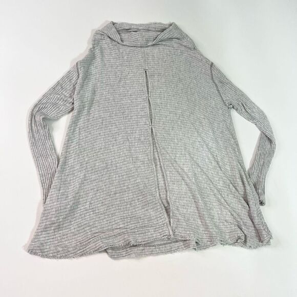 Free People We The Free Pullover Sweater Women's Medium Cowl Neck Rib Split Back - Picture 8 of 10